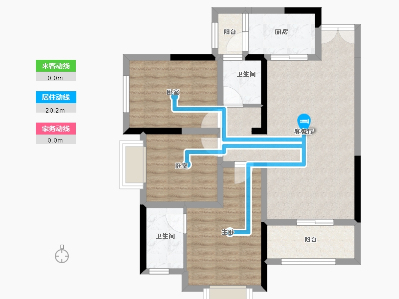 四川省-德阳市-东湖山水-77.60-户型库-动静线