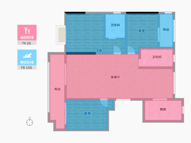 安徽省-六安市-新城悦府-120.00-户型库-动静分区