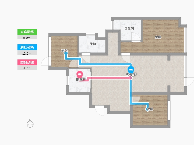 广东省-广州市-保利悦公馆-80.00-户型库-动静线