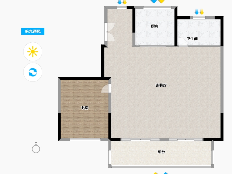 江苏省-南京市-海伦堡璟熙府-160.00-户型库-采光通风