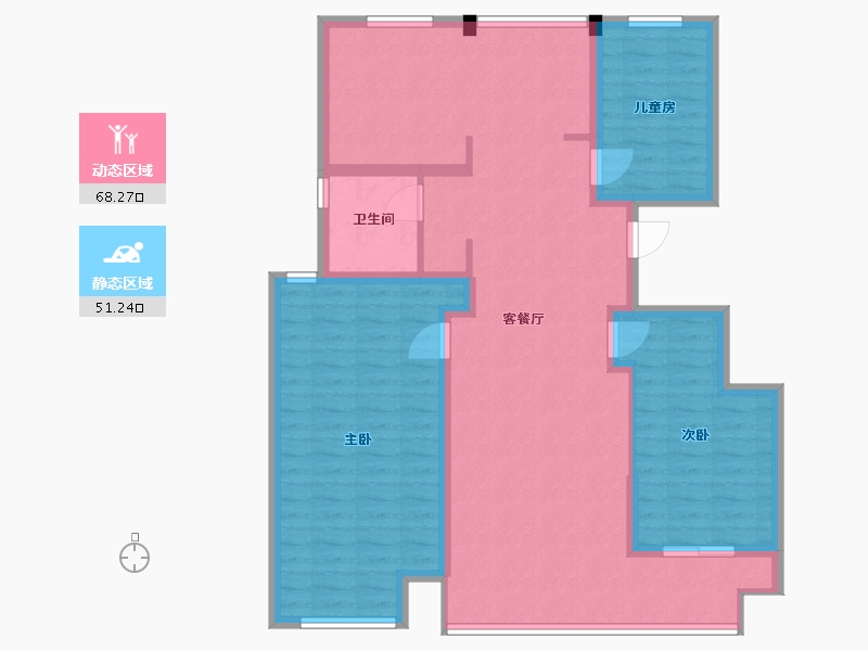 江苏省-盐城市-颐高唐柠府-108.00-户型库-动静分区