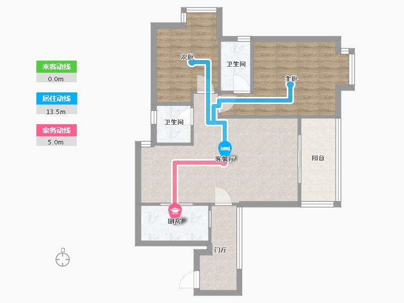 四川省-成都市-中房·红枫岭-三期-73.00-户型库-动静线