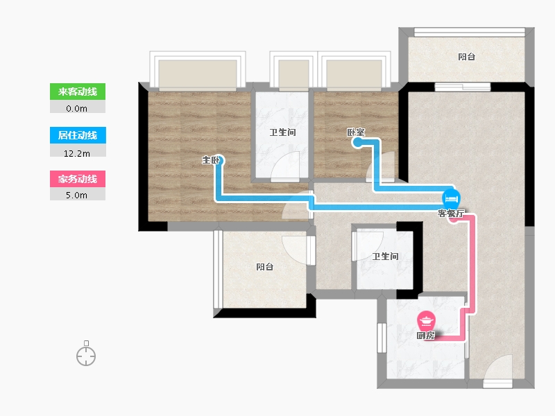 广东省-广州市-保利湾上-61.59-户型库-动静线