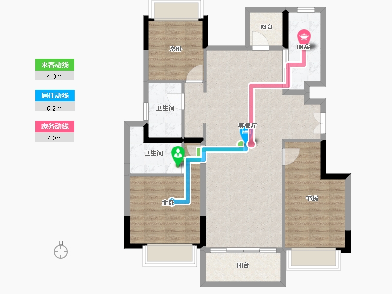 四川省-成都市-牧山溪岸-94.72-户型库-动静线