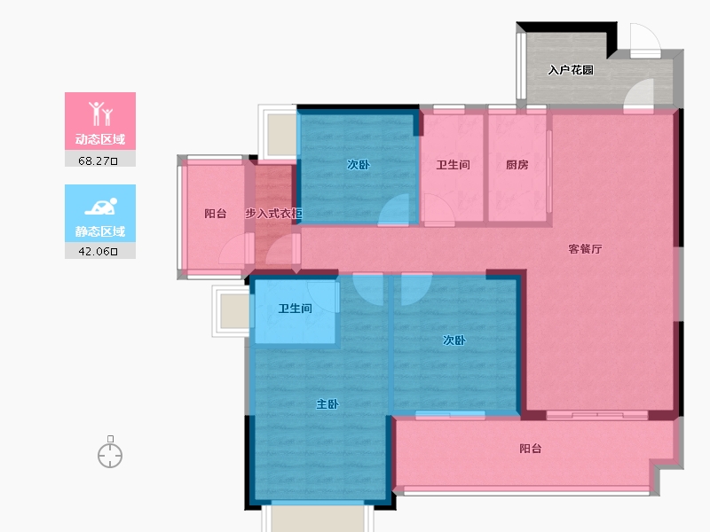 广西壮族自治区-玉林市-书香世家-110.00-户型库-动静分区