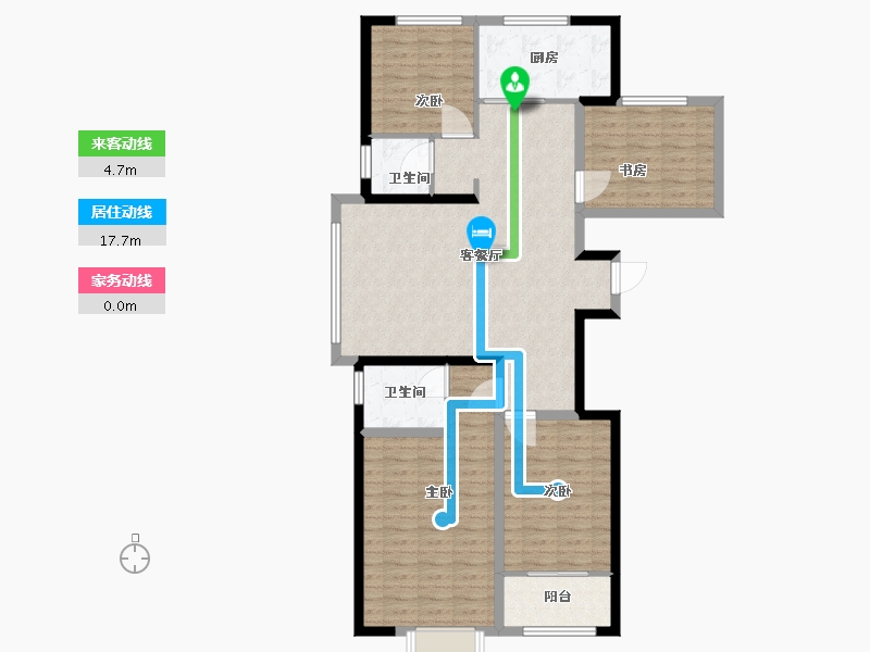 辽宁省-阜新市-万象新海天成-113.00-户型库-动静线