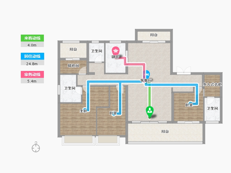 湖南省-长沙市-国欣云境府-147.91-户型库-动静线