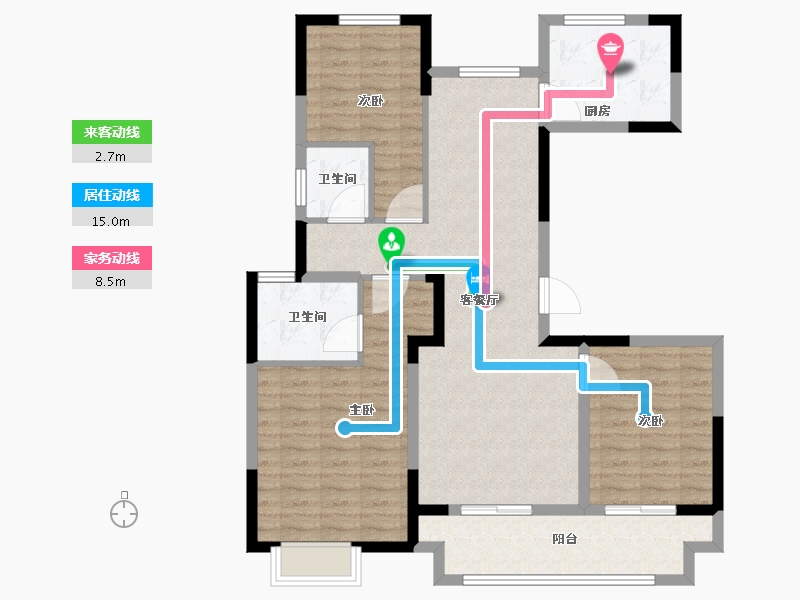 江苏省-连云港市-桃李书院-101.01-户型库-动静线