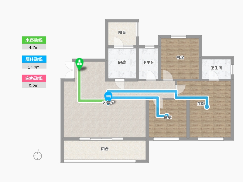 四川省-巴中市-置信城-114.97-户型库-动静线