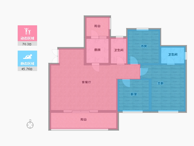 四川省-巴中市-置信城-114.97-户型库-动静分区