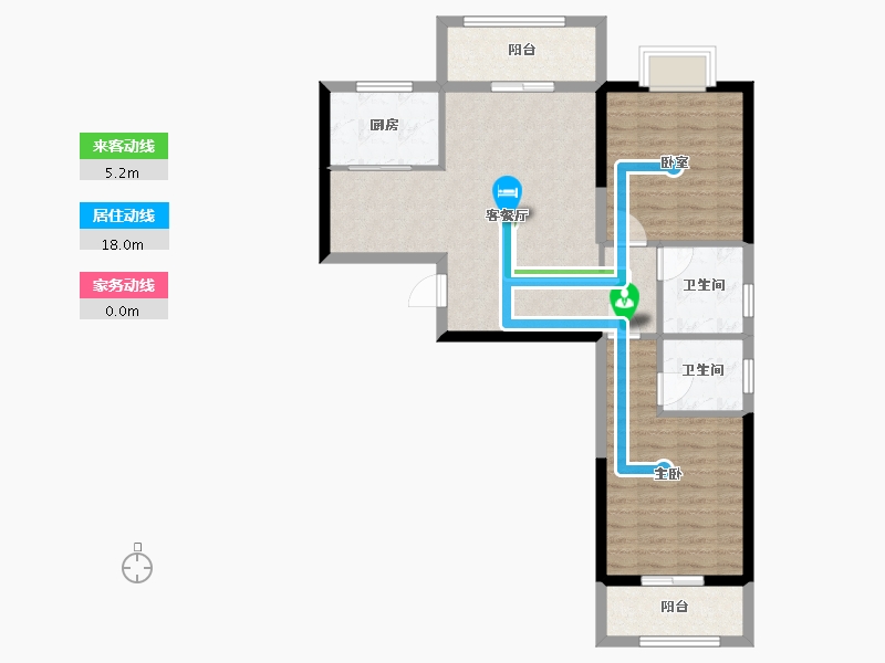 福建省-泉州市-仁和里小区-78.00-户型库-动静线