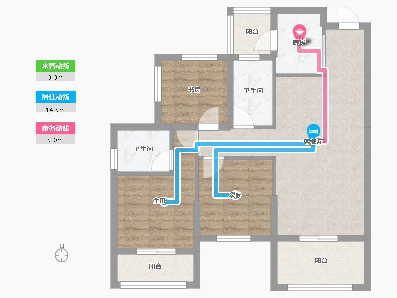 广西壮族自治区-南宁市-南宁安吉麒麟尊府-75.23-户型库-动静线