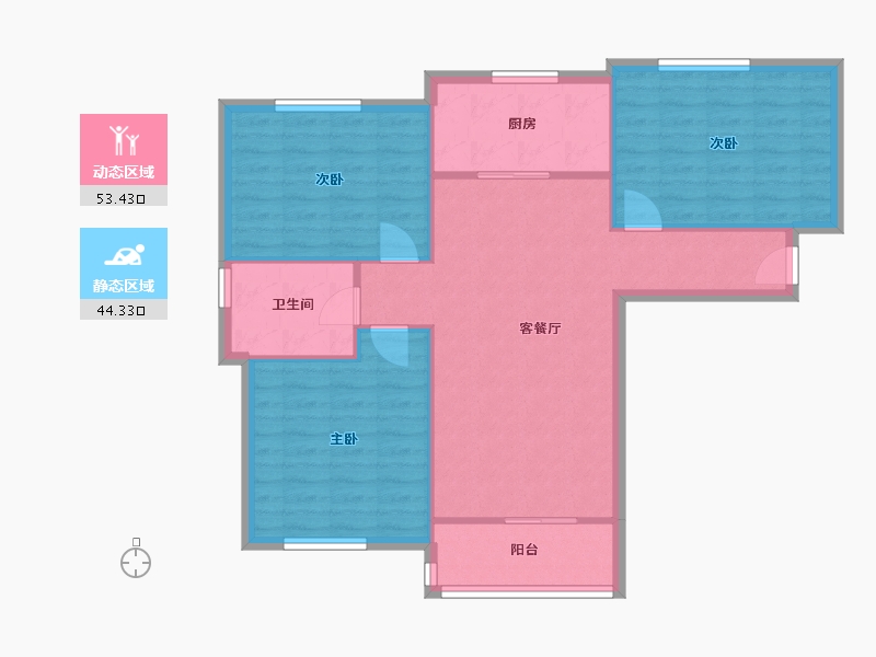 上海-上海市-涵清苑-104.00-户型库-动静分区