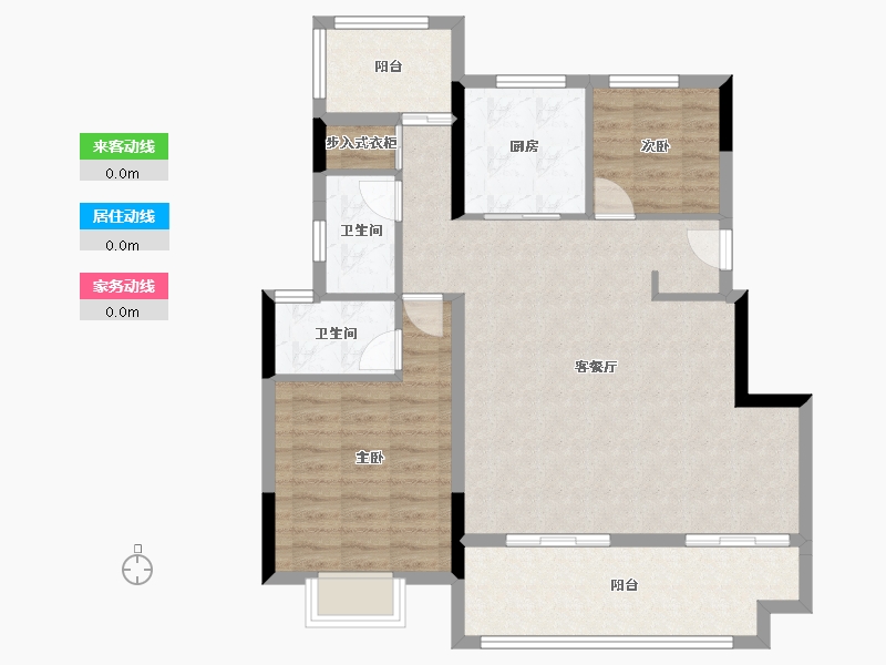 安徽省-合肥市-旭辉望江来-90.88-户型库-动静线