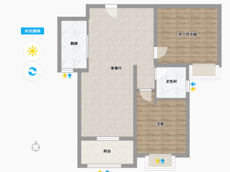 江苏省-徐州市-云湖明庐-76.11-户型库-采光通风