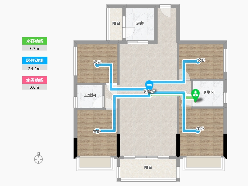 广东省-河源市-天时花园-110.85-户型库-动静线