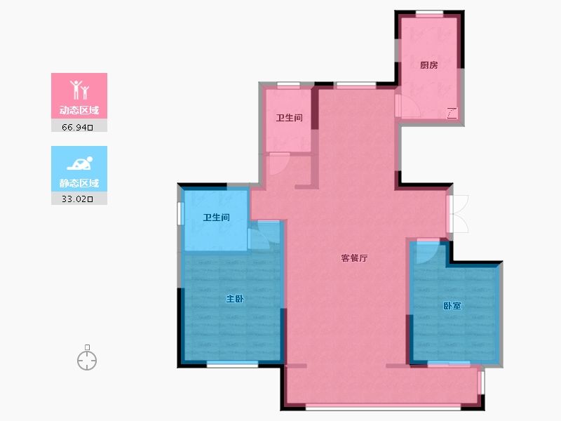 宁夏回族自治区-吴忠市-宁夏中房锦里-89.44-户型库-动静分区