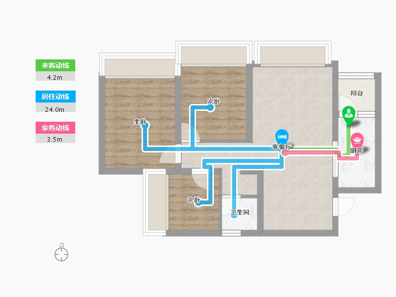 四川省-成都市-欢乐颂-61.28-户型库-动静线