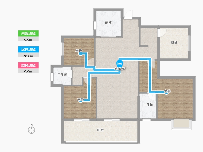 广西壮族自治区-南宁市-华润置地西园望江-113.44-户型库-动静线