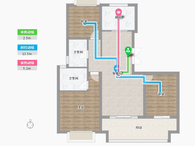 湖南省-长沙市-日盛湖湘悦府-95.01-户型库-动静线