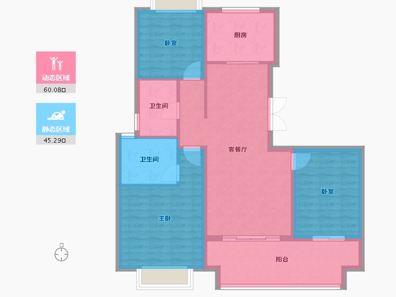 湖南省-长沙市-日盛湖湘悦府-95.01-户型库-动静分区