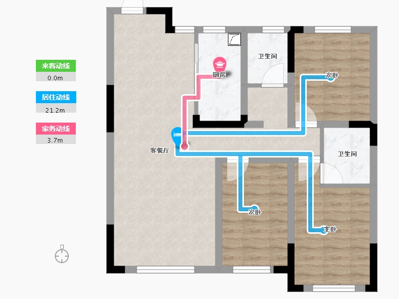 吉林省-长春市-万盛书院-74.86-户型库-动静线