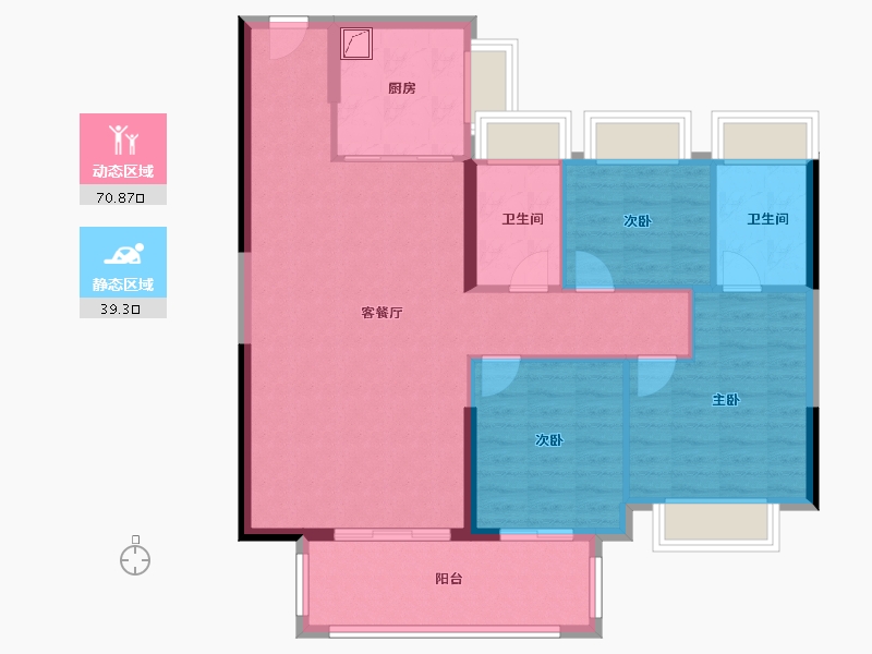 福建省-福州市-福清世茂璀璨美景-100.00-户型库-动静分区