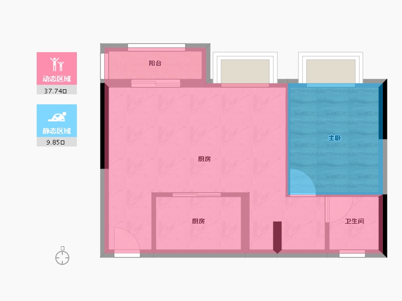 四川省-成都市-青城365南院二期-42.29-户型库-动静分区