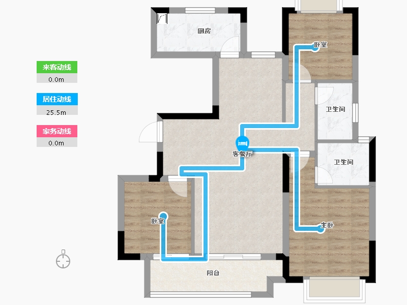 江西省-吉安市-浩城天骄府-84.00-户型库-动静线