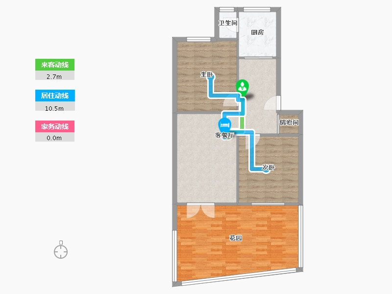 四川省-成都市-和谐小区-73.00-户型库-动静线