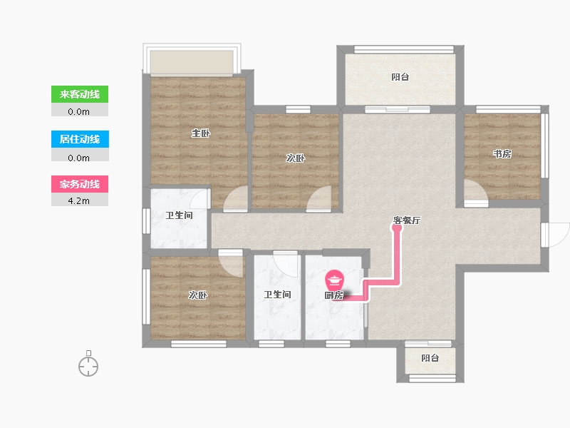 广西壮族自治区-南宁市-南宁安吉麒麟尊府-90.41-户型库-动静线