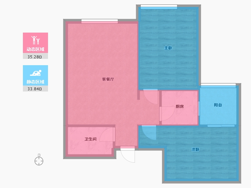 河北省-石家庄市-东王丁科苑-60.10-户型库-动静分区