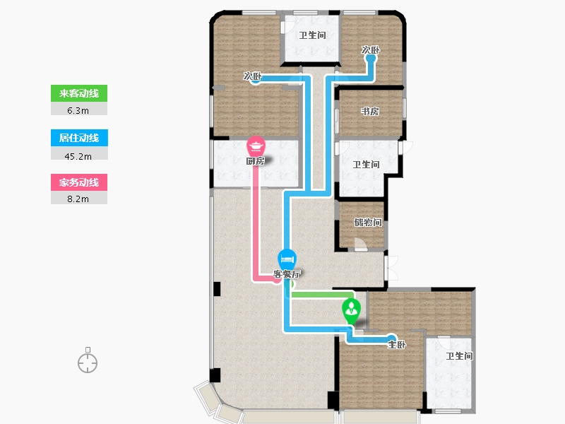 陕西省-西安市-中国铁建·西派国樾-285.05-户型库-动静线