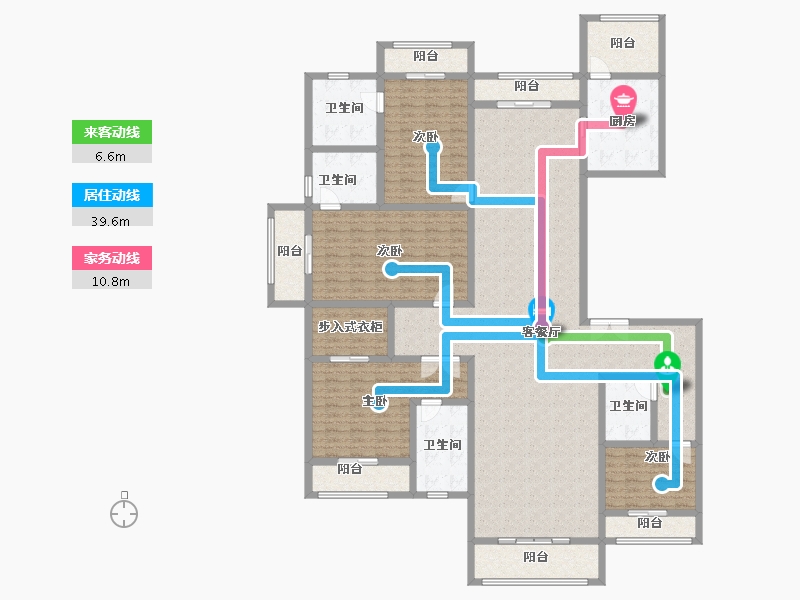 广东省-广州市-星河湾·半岛五號-221.36-户型库-动静线