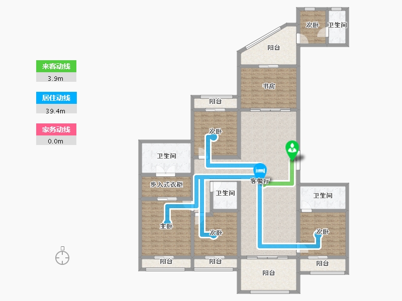 广东省-广州市-星河湾·半岛五號-188.92-户型库-动静线