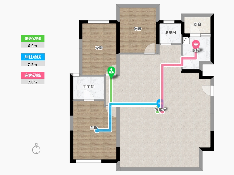 四川省-成都市-华润置地静安府-104.84-户型库-动静线