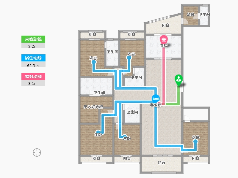 广东省-广州市-星河湾·半岛五號-249.73-户型库-动静线