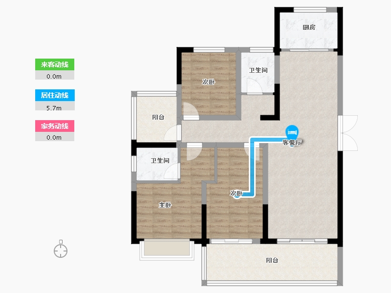 河南省-郑州市-润泓·润园-102.40-户型库-动静线