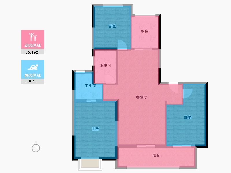 江苏省-徐州市-上东区-96.81-户型库-动静分区