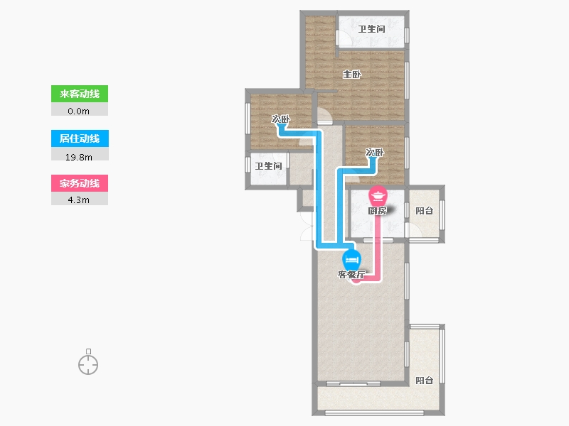 四川省-成都市-梓潼宫TOD梓潼四季汀兰-114.97-户型库-动静线