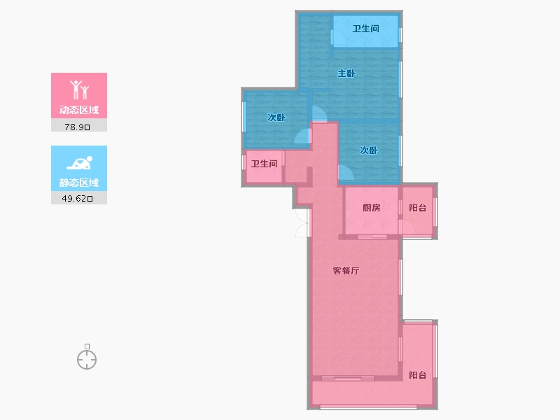 四川省-成都市-梓潼宫TOD梓潼四季汀兰-114.97-户型库-动静分区