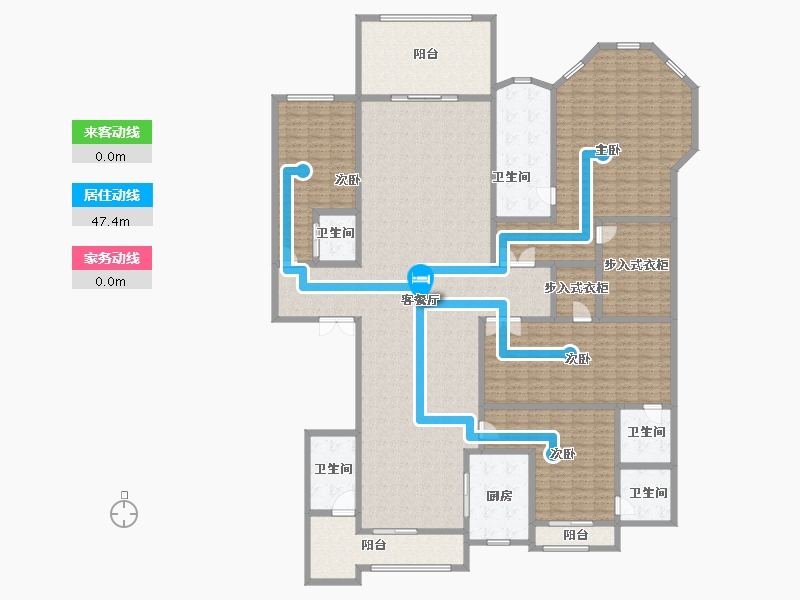 广东省-广州市-星河湾·半岛五號-317.78-户型库-动静线