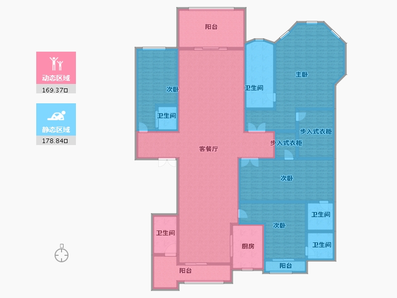 广东省-广州市-星河湾·半岛五號-317.78-户型库-动静分区