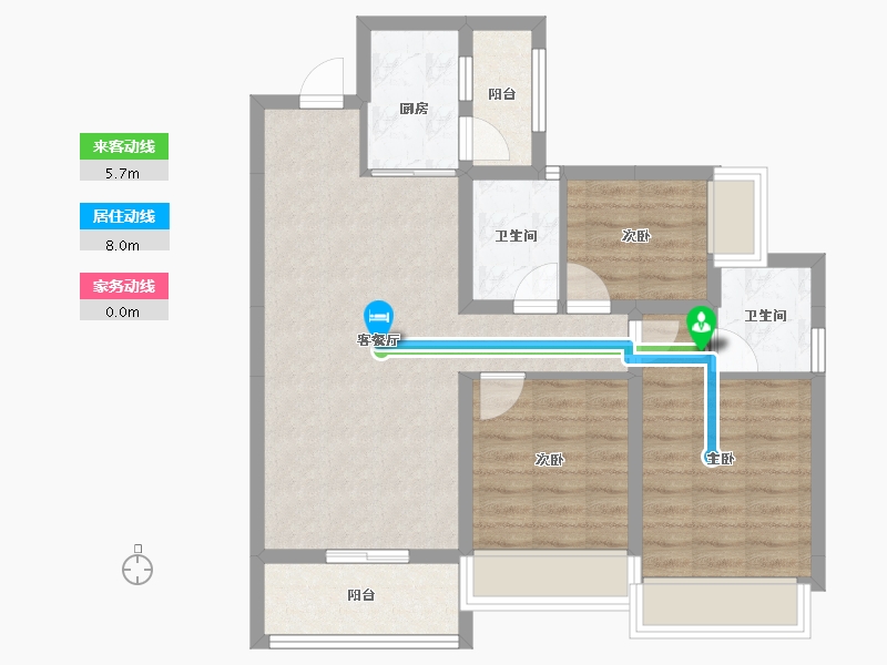 四川省-成都市-欢乐颂-75.01-户型库-动静线