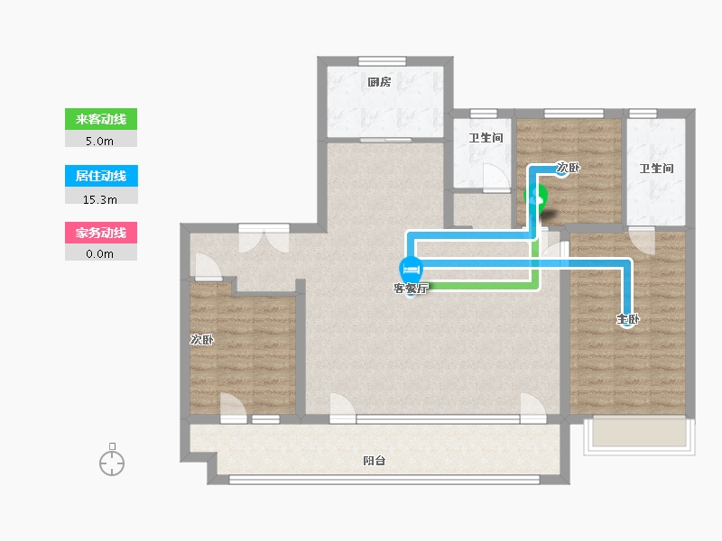 山东省-潍坊市-中南·林清月-108.00-户型库-动静线