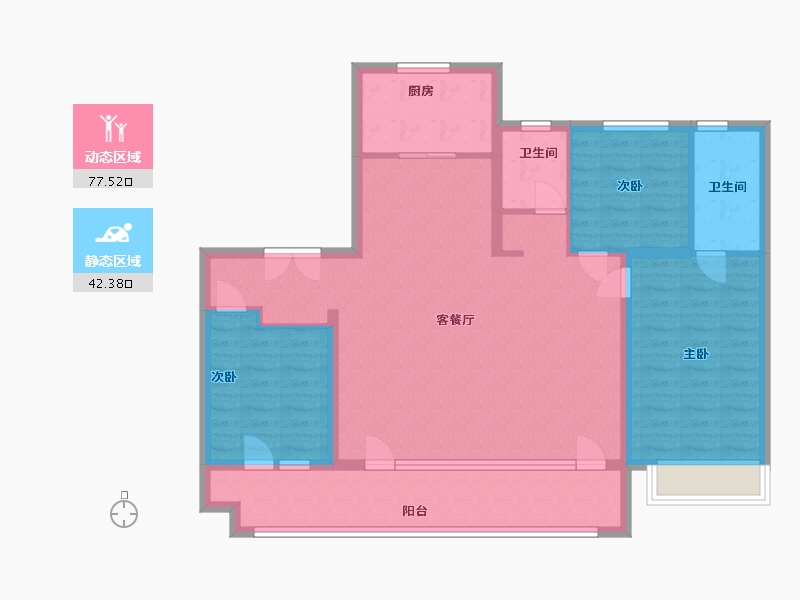 山东省-潍坊市-中南·林清月-108.00-户型库-动静分区