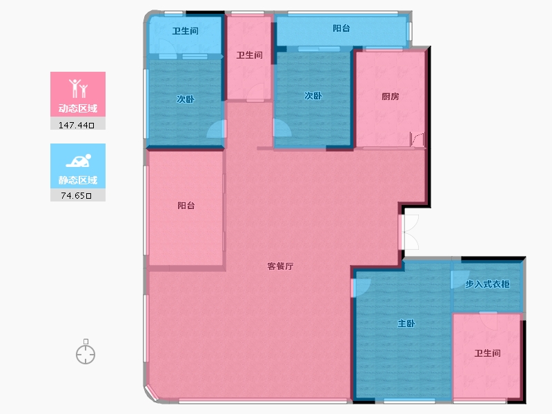 湖南省-长沙市-绿城凤起麓鸣-204.00-户型库-动静分区