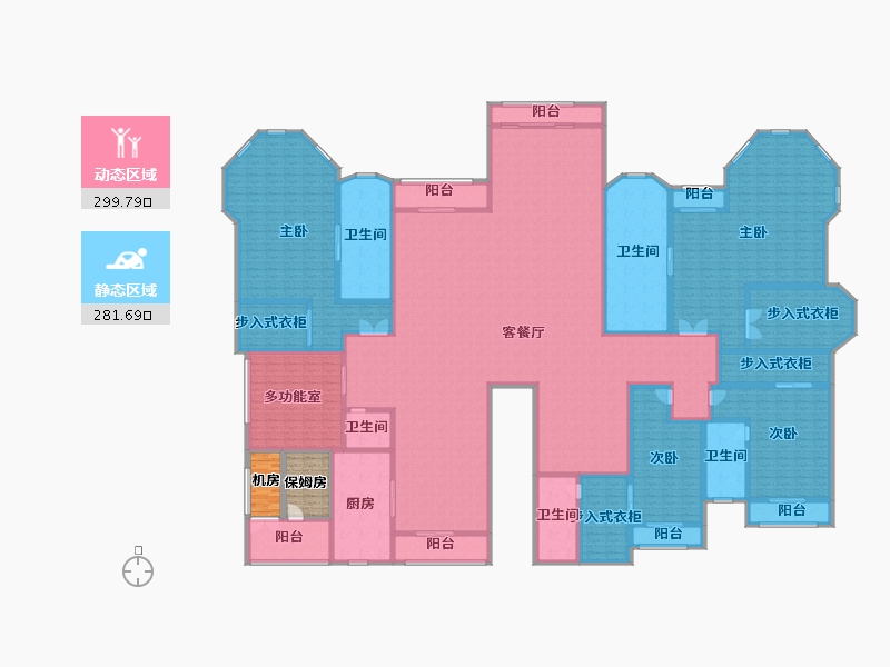 广东省-广州市-星河湾·半岛五號-548.31-户型库-动静分区