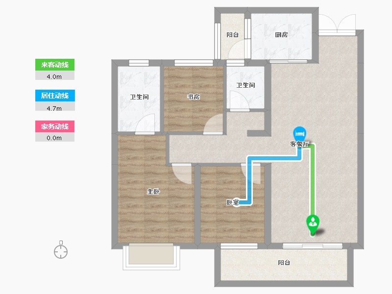 湖南省-长沙市-大湖映象-79.83-户型库-动静线