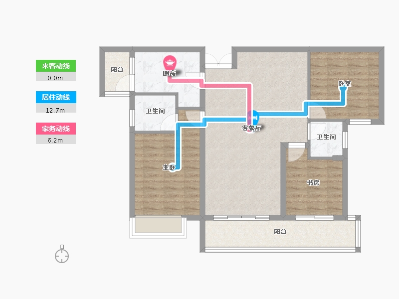 湖南省-长沙市-大湖映象-87.66-户型库-动静线